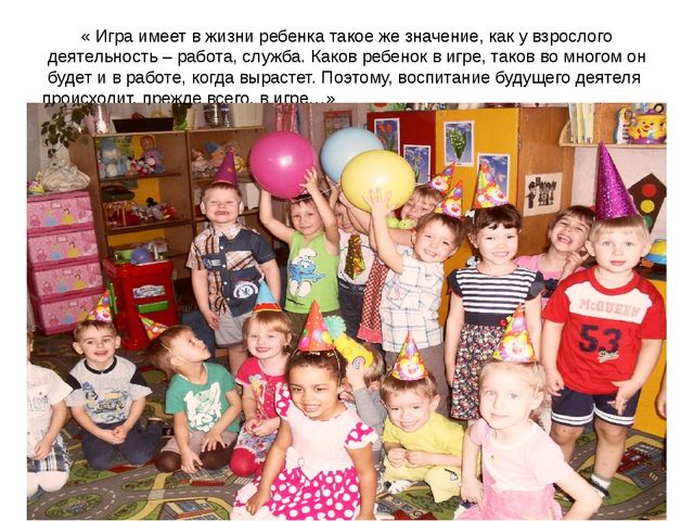 Презентация на тему: " Игра, как средство образовательной деятельности при внедрении ФГОС."