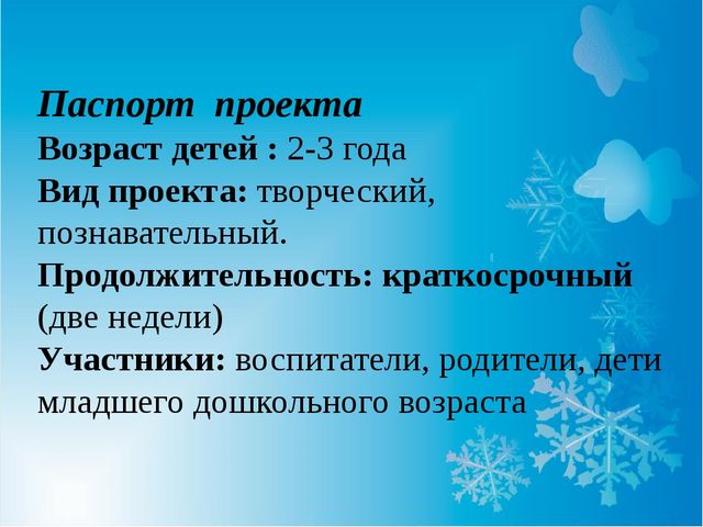 Презентация по проектной деятельности "Здравствуй зимушка зима".