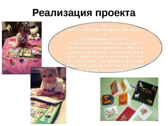ПРОЕКТ по познавательному развитию в 1 младшей группе на тему: "Домашние птицы"
