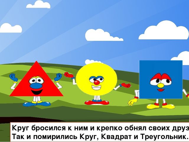 Презентация к занятию "Круг.Путешествие в Страну Геометрических Фигур"