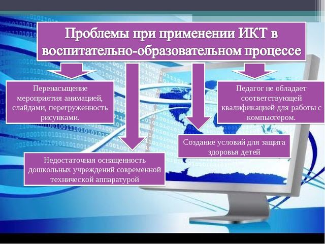 Презентация для педагогов "Использование ИКТ в воспитательно-образовательном процессе в ДОУ"