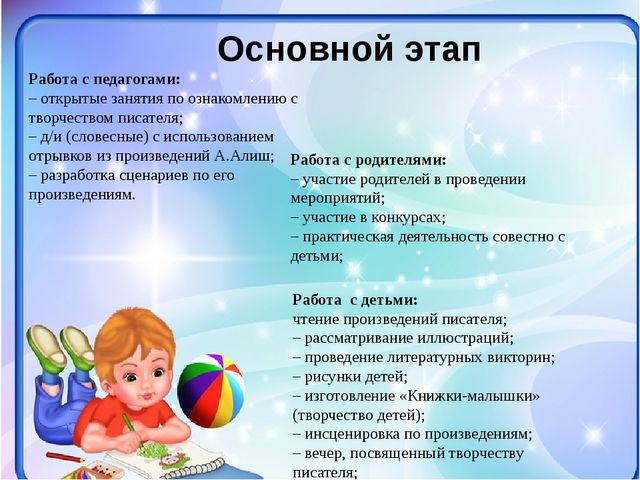 Проект- презентация «Знакомство с творчеством А. Алиша детей старшего дошкольного возраста»