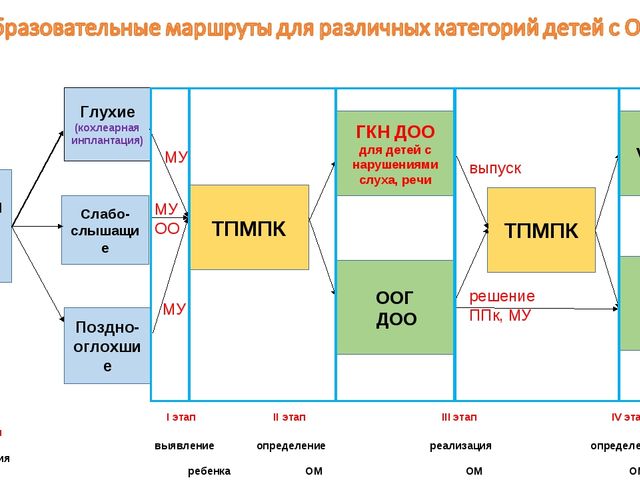 Презентация по инклюзивному образованию "Образовательные маршруты для категорий детей с ограниченными возможностями здоровья"