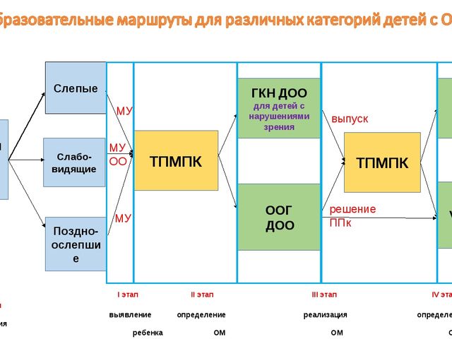 Презентация по инклюзивному образованию "Образовательные маршруты для категорий детей с ограниченными возможностями здоровья"