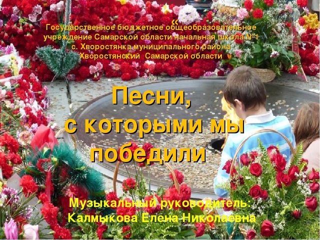 Презентация альбома "История создания военных песен"
