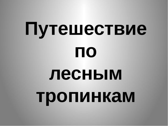 Презентация по теме "Лес и человек"
