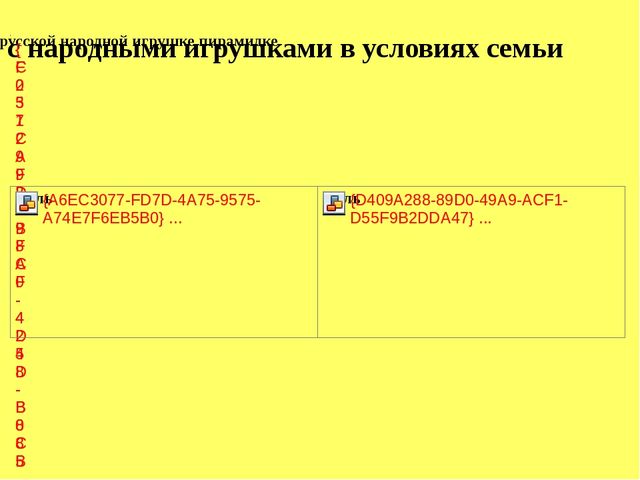 Проект: "Любимая игрушка - Пирамидка"