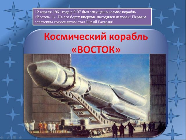 Презентация ко Дню Космонавтики