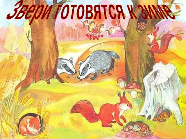 Презентация по ознакомлению с окружающим "Как Звери готовятся к зиме?"