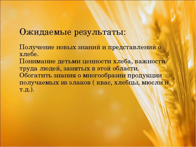 Проект: «Приключения хлебного зернышка»