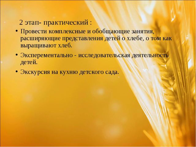 Проект: «Приключения хлебного зернышка»