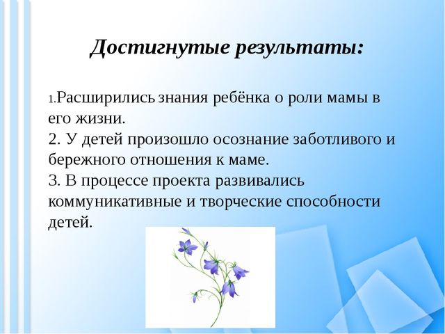 Педагогический проект "Мама-мамочка моя"