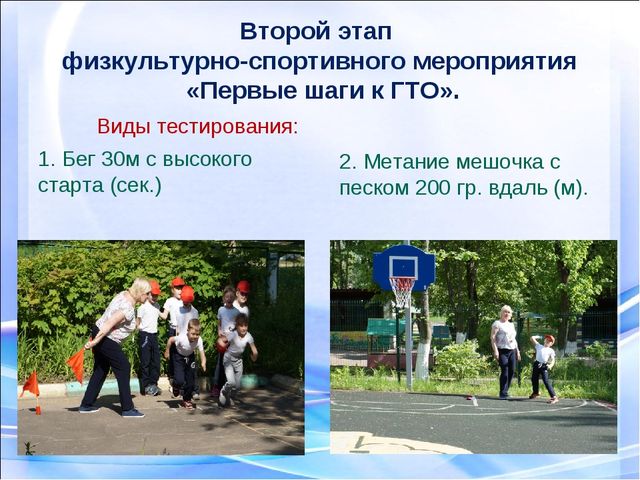 Подготовка дошкольников к сдаче норм ГТО с использованием программы Л.Н Волошиной.