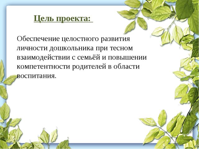 Проектная деятельность в ДОУ