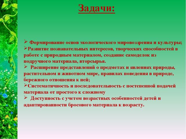 Презентация "Экологический дизайн как средство развития творческих способностей детей дошкольного возраста"