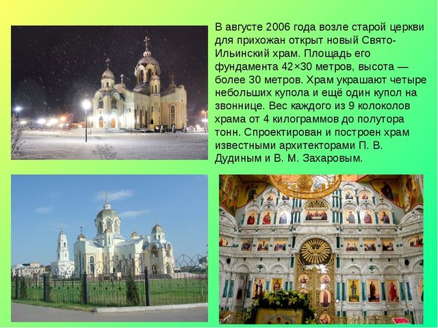 Презентация по окружающему миру на тему "Достопримечательности города Россошь" (для дошкольников и школьников)