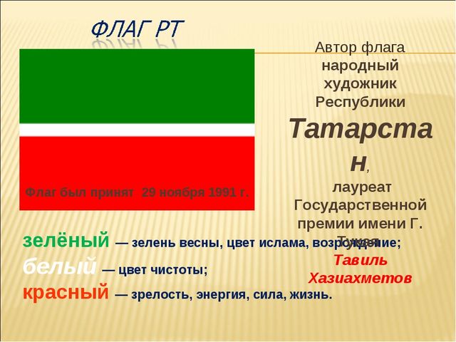 Презентация по НРК"Символы Татарстана"