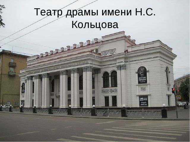 Презентация на тему "Воронежские театры"