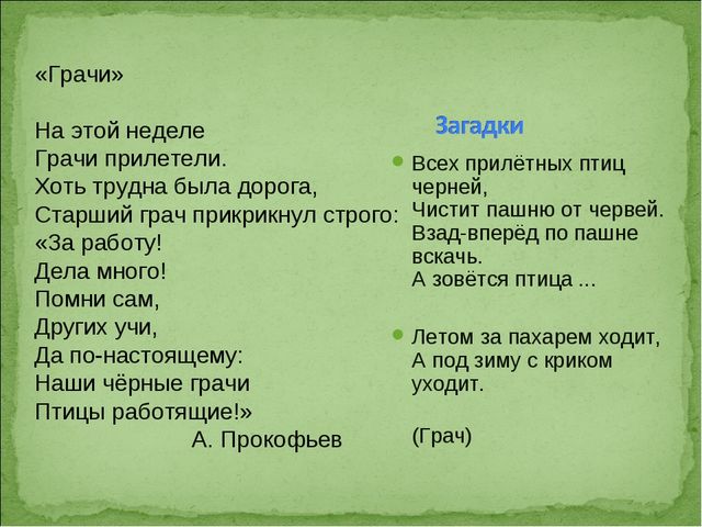 ПРЕЗЕНТАЦИЯ В ПОДГОТОВИТЕЛЬНОЙ ГРУППЕ НА ТЕМУ: "ПЕРЕЛЁТНЫЕ ПТИЦЫ"