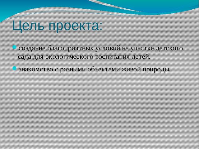 Проект в средней группе "Путешествие по экологической тропинке"
