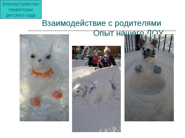 Презентация "Опыт взаимодействия с родителями в ДОО"