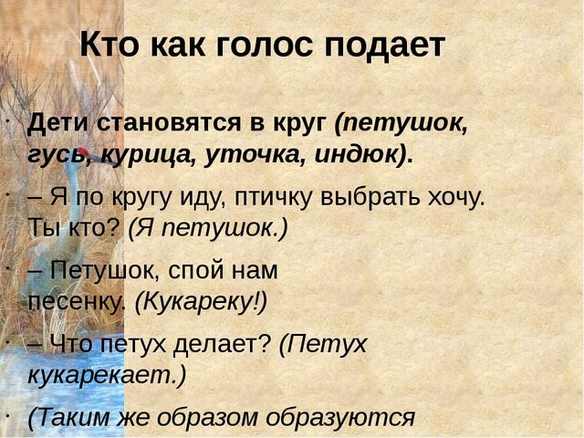Конспект урока с презентацией "Домашнии птицы" (средняя группа)