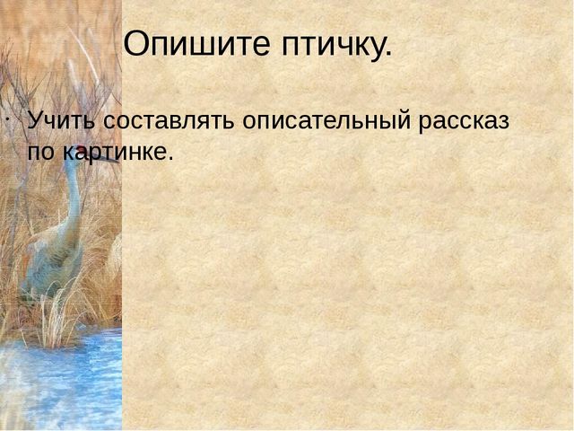 Конспект урока с презентацией "Домашнии птицы" (средняя группа)