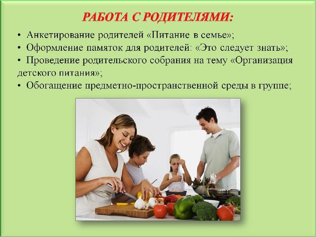 Педагогический проект "Здоровое питание"