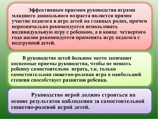 Методика организации сюжетно-ролевых игр в дошкольном воспитании.