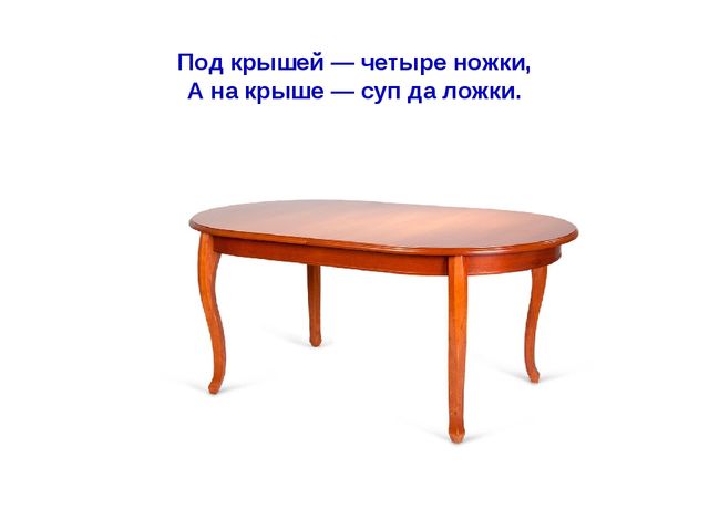 Презентация по развитию речи Загадки про мебель
