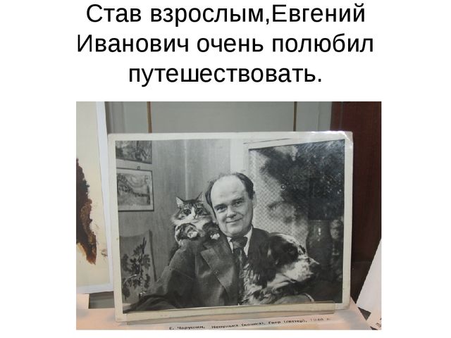 Презентация-знакомство с творчеством Е.И.Чарушина.