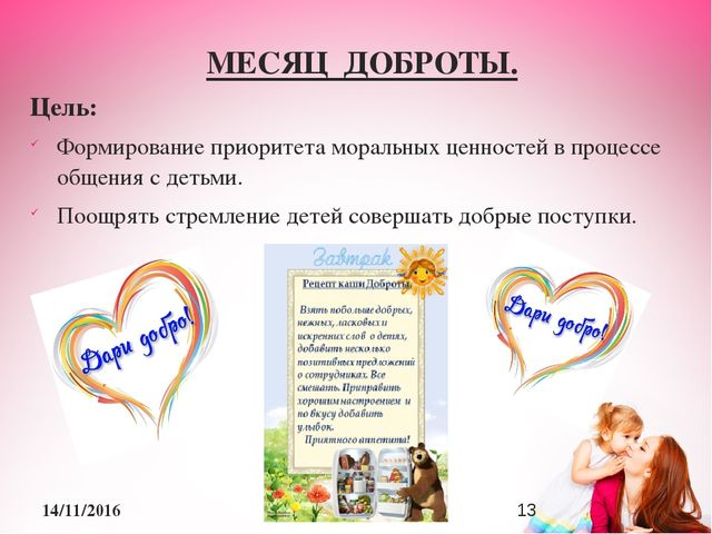 Презентация к проекту "Дни заботливых родителе"