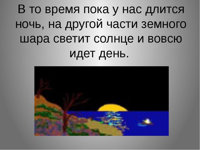 Обучающая презентация для детей "Части суток"