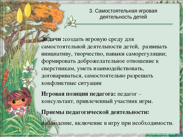 Проект программы организации детей старшего возраста