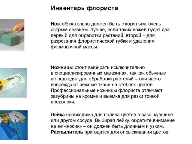 Презентация по профессии "Флорист"