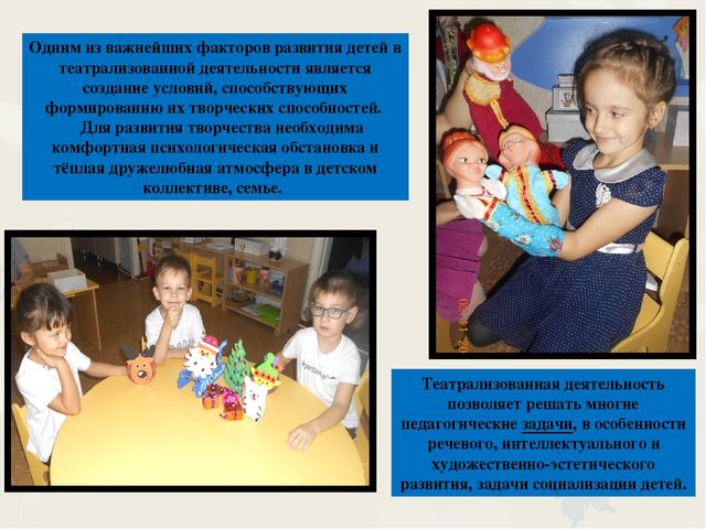 Презентация уголка "Играем в театр" в старшей группе детского сада