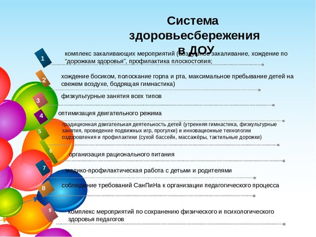 Презентация "Здоровьесберегающие технологии в ДОУ"