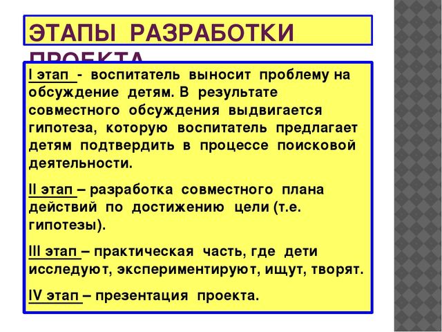 Проектная деятельность в ДОУ
