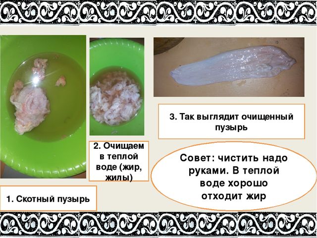 Презентация по ручному труду на тему "Сумочка из скотного пузыря" подготовительная группа