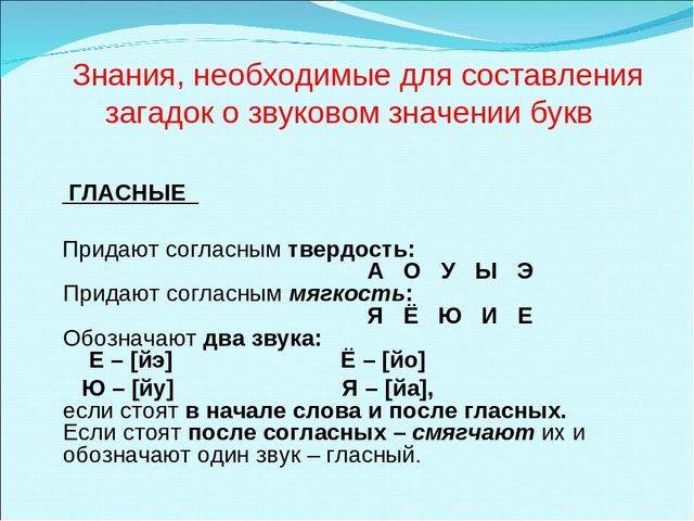 Презентация "Составление загадок о буквах как один из способов обучения детей грамоте"