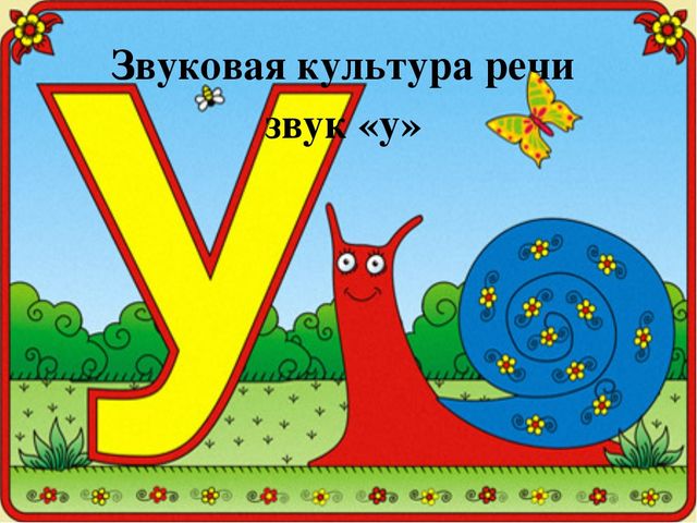 Звуковая культура речи звук «у»