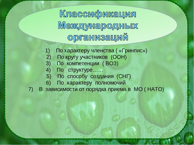 Презентация на тему: "Международная организация глазами ребенка"