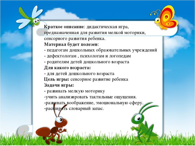 Дидактическая игра « Волшебные мешочки».