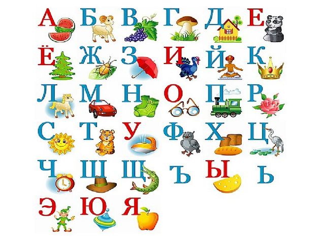 Презентация по развитию речи "Алфавит"