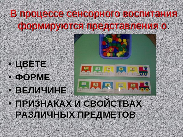 Презентация на тему "Сенсорное развитие"