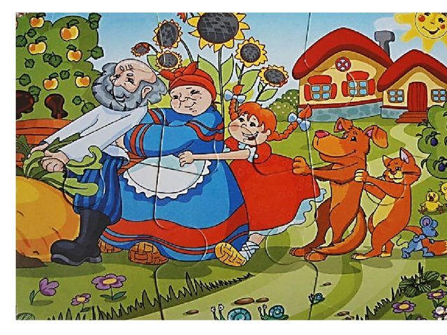 Развивающая самодельная книга по сказке "Репка"