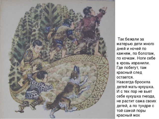 Восприятие художественной литературы. Чтение и пересказ ненецкой сказки «Кукушка». Старшая группа