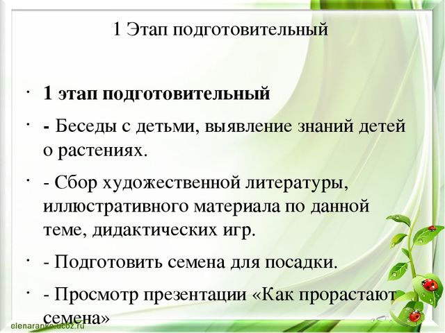 Проектная деятельность в старшей группе "Маленькие огородники"