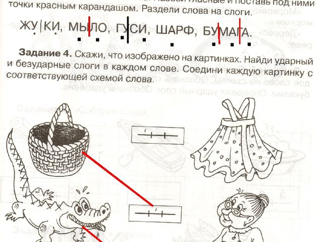 Презентация к занятию по обучению грамоте "Деление слов на слоги. Ударные и безударные гласные звуки"