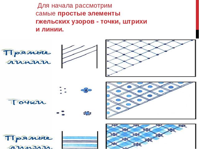 Презентация на тему: "Роспись - "Гжель".